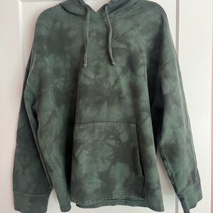 Green hooded sweatshirt - XL